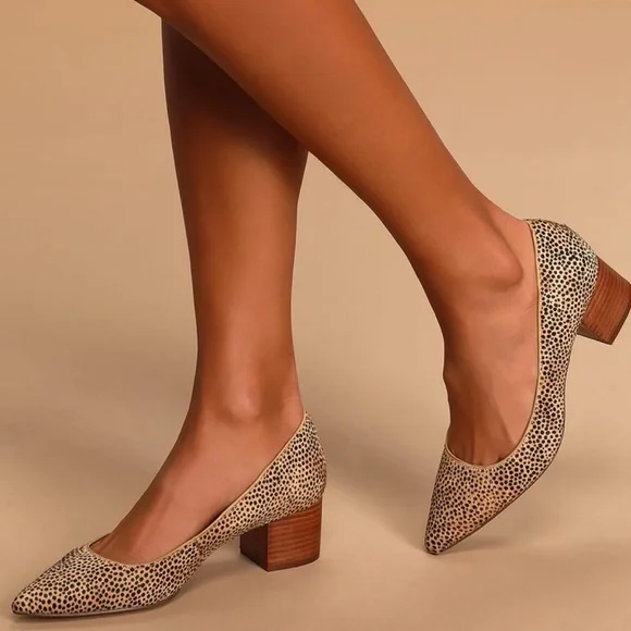 Sole Society Shoes Nwt Sole Society Leather Dotted Calf Hair